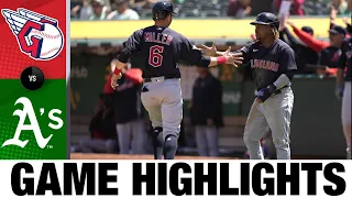 Guardians vs. A's Game Highlights (5/01/22) | MLB Highlights