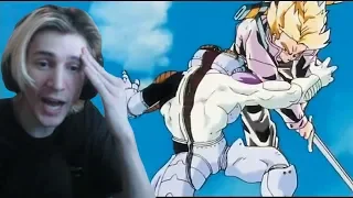 xQc reacts to Dragon Ball Z Kai Trunks Kills Frieza (with chat)