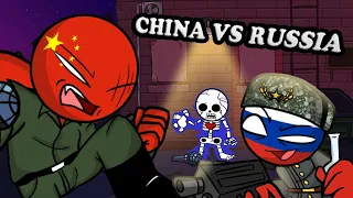 Friday Night Funkin' CHINA VS RUSSIA & USA | Familiar Encounters, 2 vs 1 (coumtryhumans mod)