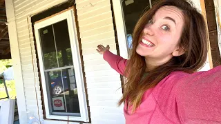 WE HAVE WINDOWS!!! | my 150 year old Fixer Upper House! 🏠