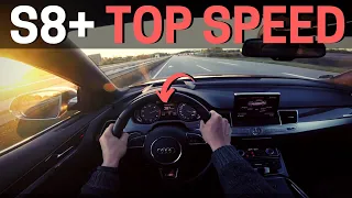 Audi S8 plus 605HP | Top Speed Acceleration on the Autobahn