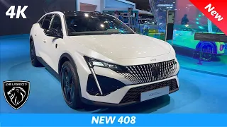 Peugeot 408 GT Pack 2023 - FIRST look in 4K | Exterior - Interior (details)