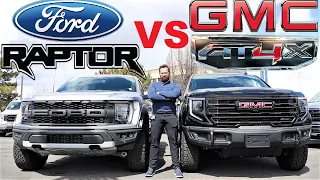 2023 Ford Raptor VS 2023 GMC Sierra AT4X: Why Is The GMC More Expensive?