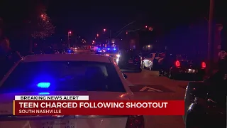 Teen charged following South Nashville shootout