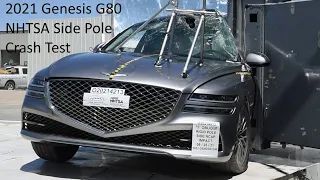 2021-2023 Genesis G80 NHTSA Side Pole Crash Test