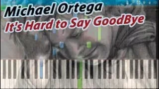 It's hard to say goodbye / sad piano / tutorial / easy piano