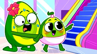 Take the Escalator Song 🤩 | Educational Kids Songs by VocaVoca Friends 🥑