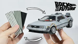 Turning plasticine into a DeLorean DMC-12 car, 72 hours of work in 5 minutes