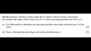 Differentials Made Easy | Math130 Past Year Problem