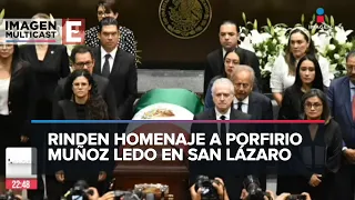 Despiden a Porfirio Muñoz Ledo en San Lázaro