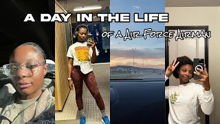 A Day in the Life of an Air Force Airman | Military Morning Routine, Gym, Date Night + more !