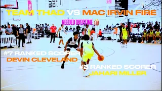 EYBL: Freshman Phenoms BATTLE!! Team Thad vs Mac Irvin Fire 15u (Jahari Miller vs Devin Cleveland) 🔥