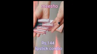 Meesho Rs 144 Lipstick Combo Pack Haul Wow Product #meesho#lipstick|suparna Paul