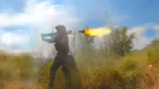 Использование российского пехотного огнемёта Шмель в боях на Украине