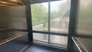 OTIS Gen2 MRL NS2 Traction Scenic Elevator @ Cabrini University Garage - Radnor, PA