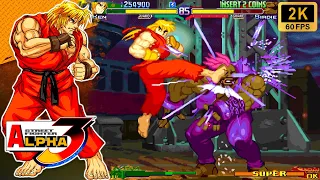 Street Fighter Alpha 3 - Ken (Arcade / 1998) 2K 60FPS