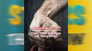 Schindler's List 1993 Cast Then and Now 2022 [29 Years After] #shorts