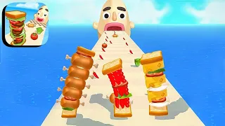 Sandwich Runner -Gameplay Walkthrough -All Levels satisfying Video game (iOS-Android)