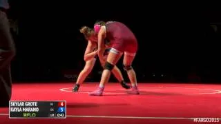 148 1st Place - Kayla Marano (Oklahoma) vs. Skylar Grote (New Jersey)