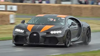 Bugatti Chiron Super Sport 300+ Engine Start Up, Accelerations, SOUNDS @ Goodwood Festival of Speed