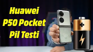 Huawei P50 Pocket Pil Testi! Rakipler Ağladı Be