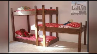 Iron Triple Bunk Bed with Air ventilation