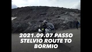 Passo Stelvio route to Bormio. BMW K1600 GTL. 2021.09.07