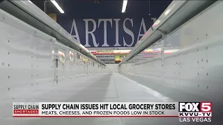 Supply chain issues hit Las Vegas grocery stories