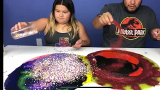 NO Bowl, No Spoon SLIME Challenge with my Dad