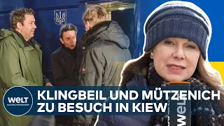 Überraschungsbesuch: SPD-Spitzen Klingbeil und Mützenich in Kiew | UKRAINE-KRIEG