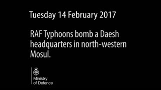 RAF Typhoons bomb a Daesh HQ