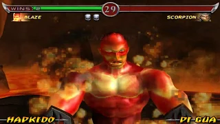 #1084 Mortal Kombat Deadly Alliance (PS2) Hidden Characters (10/11): Blaze gameplay.