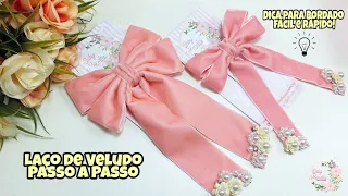 Laço fita veludo para inverno  / Mãe e Filha / Dica de Bordado muito fácil!