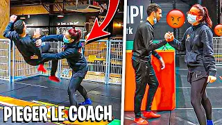 CAMÉRA CACHÉE | PIÉGER UN COACH DANS UN TRAMPOLINE PARK !!