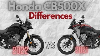 Honda CB 500 X Upgrades | 5 Differences Between the 2022 & 2021 Models (In under 5 minutes!)