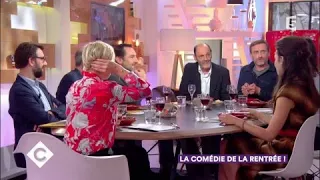 Jean-Pierre Bacri, Jean-Paul Rouve et Gilles Lellouche au dîner - C à Vous - 29/09/2017