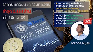 (ค่ำ)ราคาบิตคอยน์วันนี้ 16/02/65 | ล่าสุด 1 บิทคอยน์ = 1.434 ล้าน