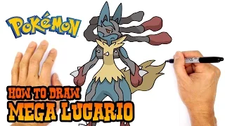 How to Draw Mega Lucario | Pokemon