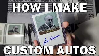 Here’s How I Make Custom Trading Cards With Cut Autographs! | My RED AUERBACH Project