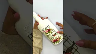 DIY Bottle Art | Decoupage on bottle | Home Decor Idea |