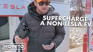 How to charge a non-Tesla on a Supercharger