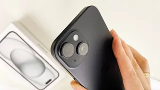 iPhone 15 Black - Unboxing ASMR