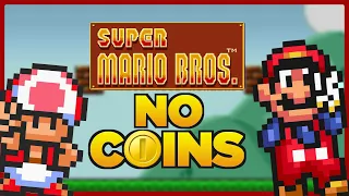 Is it possible to beat Super Mario Bros. All-Stars without touching a single coin?