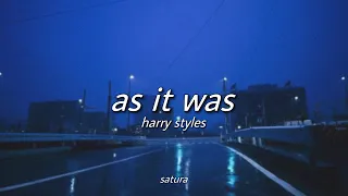 harry styles - as it was (slowed + reverb) [with lyrics]