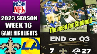 Rams vs Saints [FULL GAME] (12/21/23) WEEK 16 | NFL Highlights 2023