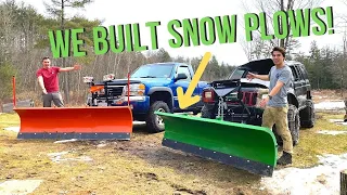 Building Snow Plows FROM SCRATCH! Are they better than a Meyer? (Part 2: the finished product)
