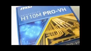 материнская плата msi h110m pro vh домашний обзор))