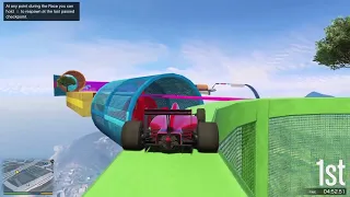 Formula 1 Hard Parkour - GTA 5 Online Racing