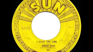 1956 HITS ARCHIVE: I Walk The Line - Johnny Cash (#1 C&W hit)