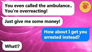 【Apple】Abusive son-in-law assaults and sends me to the hospital after I refuse to give him money